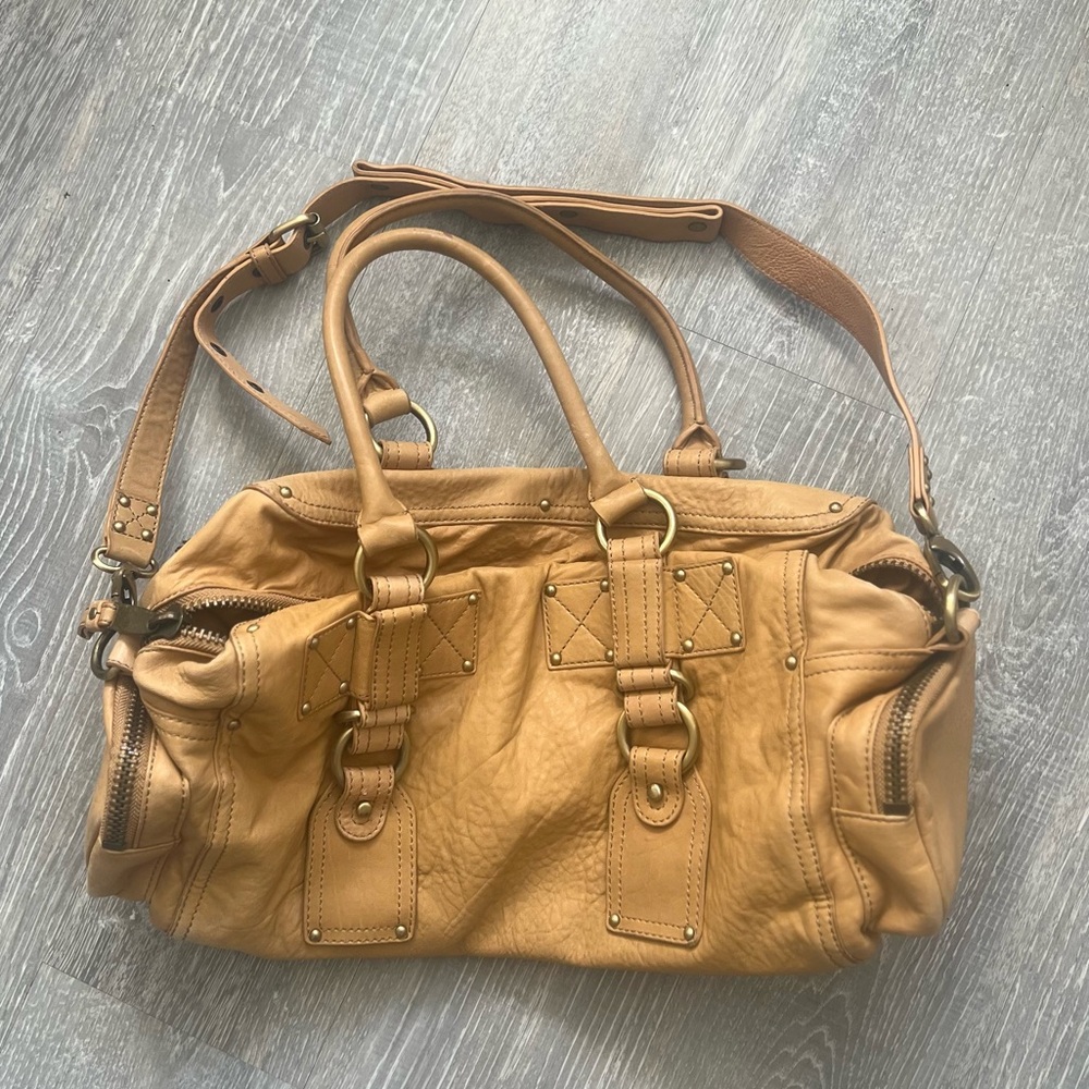 Cynthia Rowley mini duffel bag in butter cream